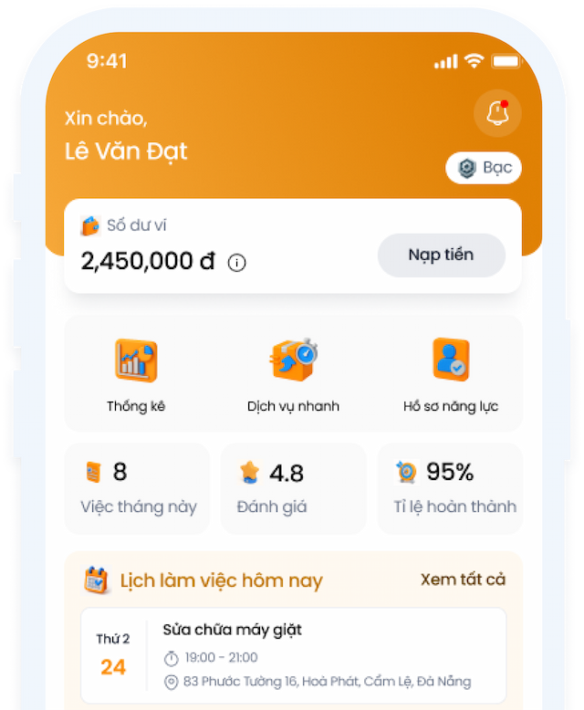 Biver App Interface